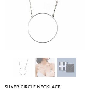 Lee Sadoughi Silver Circle Necklace